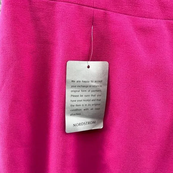 DRESS THE POPULATION Nicole Hot Pink Midi Sweetheart Dress Barbiecore NWT - Picture 3 of 12